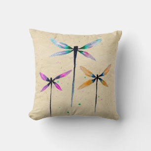 Hübsche Libellen, rustikal Kissen