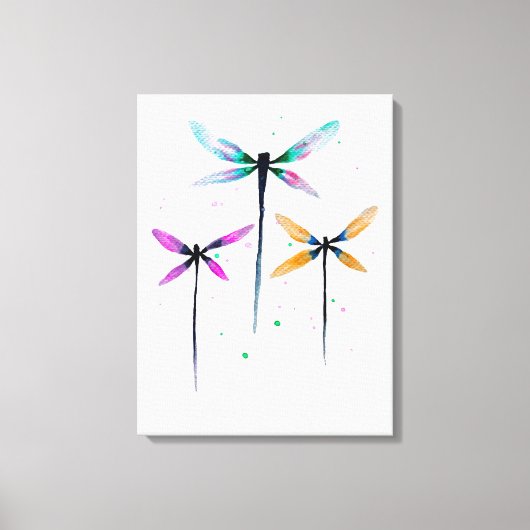 Hübsche Libellen, rustikal Leinwanddruck (Vorderseite)