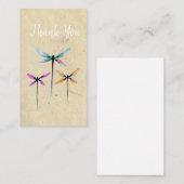 Hübsche Libellen, rustikal Mitteilungskarte (Vorne/Hinten)