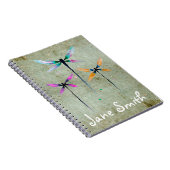 Hübsche Libellen, rustikal Notizblock (Rechte Seite)