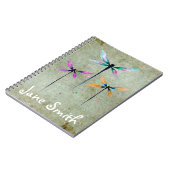 Hübsche Libellen, rustikal Notizblock (Linke Seite)