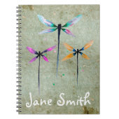 Hübsche Libellen, rustikal Notizblock (Vorderseite)