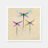 Hübsche Libellen, rustikal Serviette (Vorderseite)