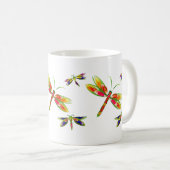 hübsche Libellen-Tasse Kaffeetasse (VorderseiteRechts)