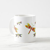 hübsche Libellen-Tasse Kaffeetasse (Vorderseite Links)