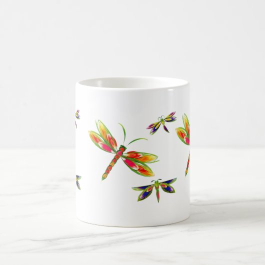 hübsche Libellen-Tasse Kaffeetasse (Mittel)