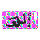 HÜBSCHE LIEBE HERZ PERSONALISIERTER GYMNAST-FALL Case-Mate iPhone HÜLLE (Rückseite (Horizontal))