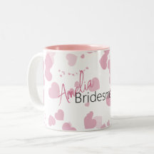 Hübsche Liebe Personalisiert Bridesmaid