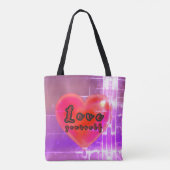 Hübsche Liebe Selbstbewusstsein Tasche (Rückseite)