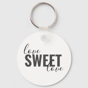 hübsche LIEBE SWEET LIEBE Typografie   Schlüsselanhänger
