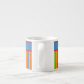 Hübsche Liegestühle Streifen Espresso Tasse (Rückseite)