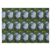 Hübsche Light Blue Hydrangea-Blume Tischdecke (Vorderseite (Horizontal))
