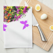 HÜBSCHE LILA 50. GEBURTSTAG-DESIGN HANDTUCH (Viertel Falte)