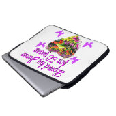 HÜBSCHE LILA 50. GEBURTSTAG-DESIGN LAPTOPSCHUTZHÜLLE (Vorne Knopf)