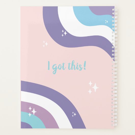 Hübsche lila ADHS, Planer (Rückseite)