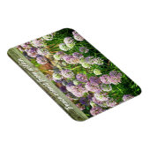 Hübsche Lila Allium Garden Blume Motivierend Magnet (Rechte Seite)