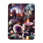 Hübsche Lila Amethyst-Edelsteine und Kristalle Magnet (Vertikal)