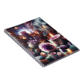 Hübsche Lila Amethyst-Edelsteine und Kristalle Notizblock (Rechte Seite)