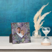 Hübsche lila Aquarellblumen Fotoplatte (InSitu)