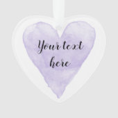 Hübsche lila Aquarellmalerei Weihnachten Ornament (Vorderseite)