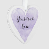 Hübsche lila Aquarellmalerei Weihnachten Ornament (Vorderseite)