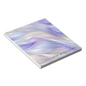 Hübsche Lila Blue White Wirbel Notizblock (angewinkelt)