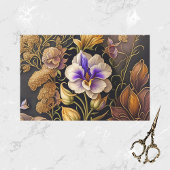 Hübsche Lila Blume Art Deco Seidenpapier