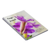 Hübsche Lila Blume Art Faith Bible Journal Notizblock (Rechte Seite)