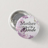 Hübsche Lila Blume Button (Vorne & Hinten)