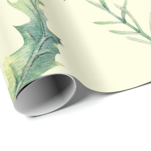 Hübsche lila Blume, gelber Hintergrund Geschenkpapier (Rolleneckpunkt)