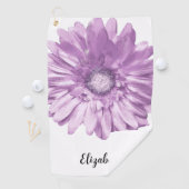 Hübsche lila Blume individuelle Name Frauen Golfhandtuch (Insitu)