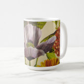 Hübsche Lila Blume Kaffee Tasse (VorderseiteRechts)