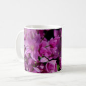 Hübsche Lila Blume Kaffeetasse (Vorderseite Links)