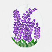 Hübsche Lila Blume Kunst Ornament Aus Metall (Rückseite)