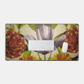 Hübsche Lila Blume Motif Schreibtischunterlage (Tastatur & Maus)