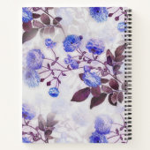 Hübsche Lila Blume Notizblock (Rückseite)
