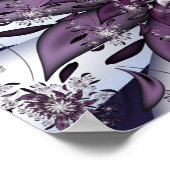 Hübsche Lila Blume Poster (Ecke)