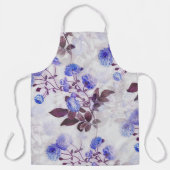 Hübsche Lila Blume Schürze (Vorderseite)