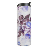 Hübsche Lila Blume Thermosbecher (Nach links gedreht)