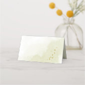 hübsche lila Blumen grüne Blätter Platzkarte (Rückseite)