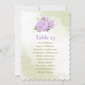 hübsche lila Blumen, Grünkarte Einladung (Vorderseite)