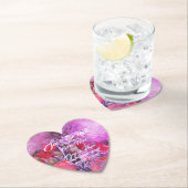 Hübsche lila Blumenkultur Save the Date Untersetzer (Vor Ort)