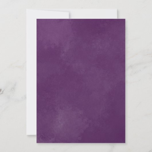 Hübsche Lila Blush Tropical Boho Chic Babydusche Einladung (Rückseite)