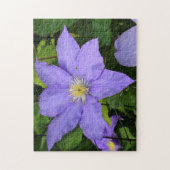 Hübsche Lila Clematis Blossom Puzzle (Vertikal)