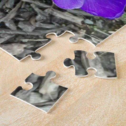 Hübsche Lila Crocus Blume im Garden Puzzles (Seite)