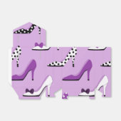 Hübsche Lila Deluxe High Heels Geschenkschachtel (Ungefaltet)