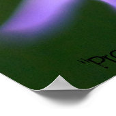 "Hübsche Lila Dinge" von Andrew Gettler Poster (Ecke)