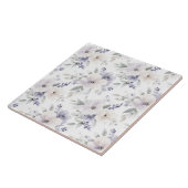 Hübsche Lila Elfenbein-Lavendel-Blume Fliese (Seite)