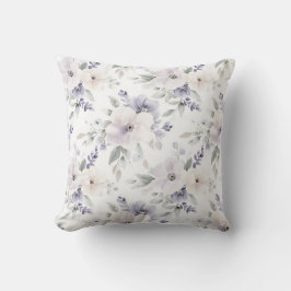 Hübsche Lila Elfenbein-Lavendel-Blume Kissen