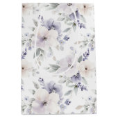 Hübsche Lila Elfenbeinküste Blume Brautparty Mittlere Geschenktüte (Vorderseite)